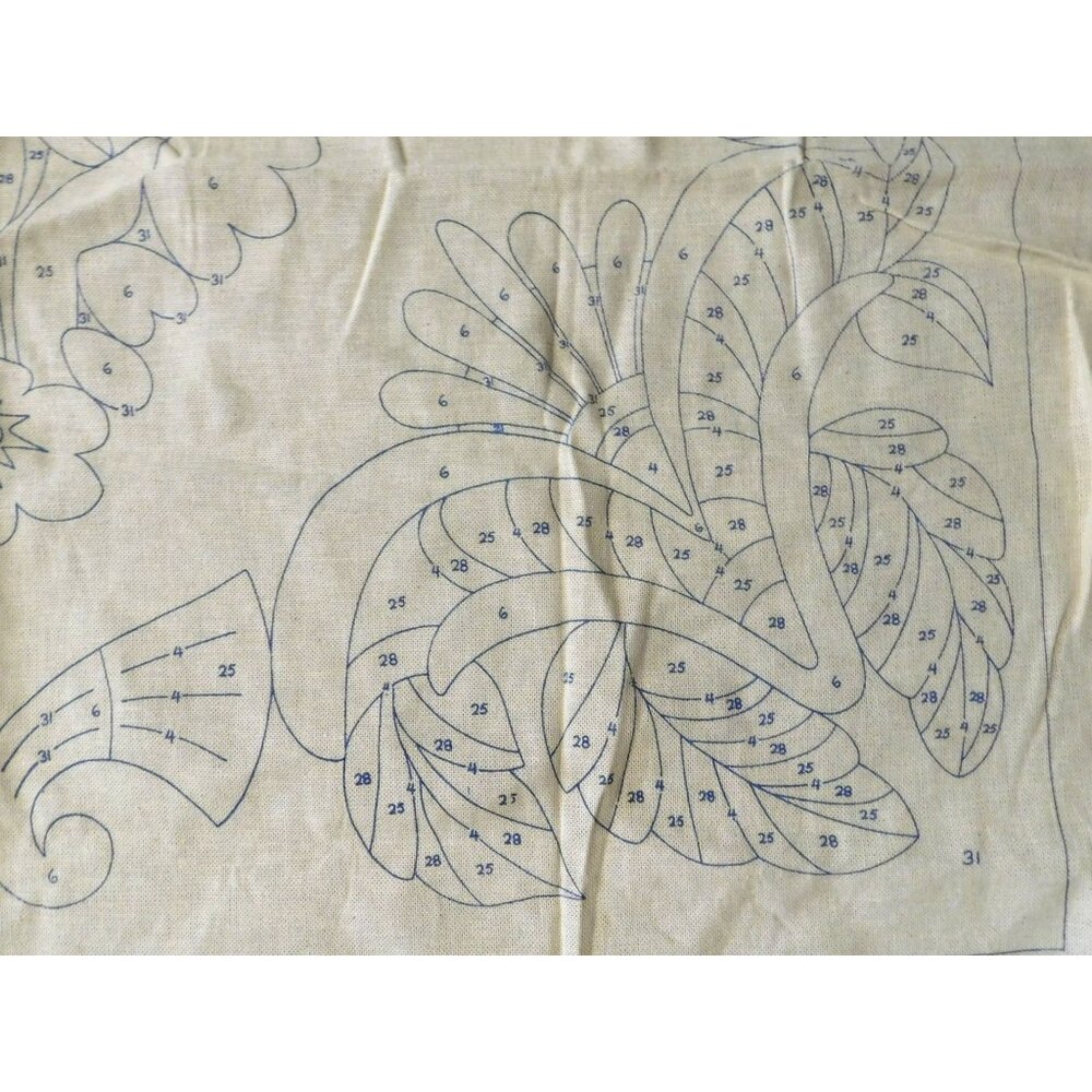 Vintage Columbia Minerva 1972 Tapestry Canvas 36x48 Floral Design For Needlework - Picture 3 of 5